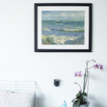 Seascape bij Saintes Maries door Vincent van Gogh Poster<br><div class="desc">Seascape bij Saintes Maries (1888) door Vincent van Gogh is een kunstschilderij uit het impressionisme op zee. Een kaap met zeilboten op de oceaan met zachte golven dicht bij het strand. Over de kunstenaar: Vincent Willem van Gogh (1853-1890) was een postimpressionistische schilder wiens werk het meest opmerkelijk was voor zijn...</div>