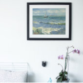 Seascape bij Saintes Maries door Vincent van Gogh Poster