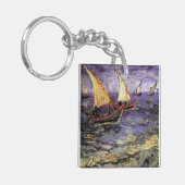 Seascape bij Saintes Maries door Vincent van Gogh Sleutelhanger (Voorkant Links)