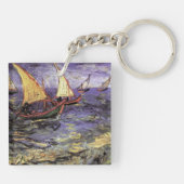 Seascape bij Saintes Maries door Vincent van Gogh Sleutelhanger (Achterkant)
