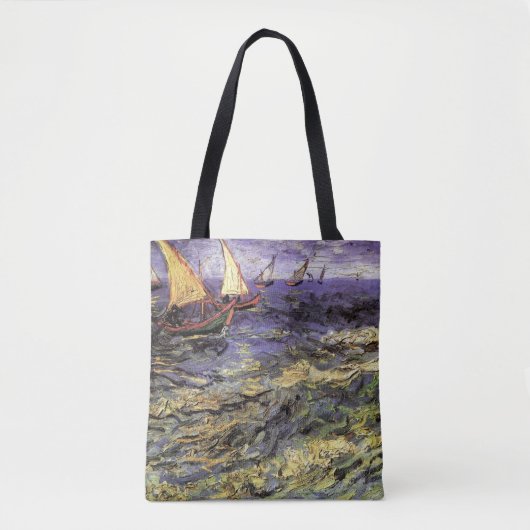 Seascape bij Saintes Maries door Vincent van Gogh Tote Bag (Voorkant)