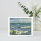 Seascape bij Saintes-Maries (F415)Van Gogh Fine Ar Briefkaart (Staand voorkant)