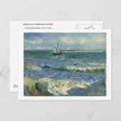 Seascape bij Saintes-Maries (F415)Van Gogh Fine Ar Briefkaart (Voorkant / Achterkant)