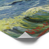Seascape bij Saintes-Maries (F415)Van Gogh Fine Ar Poster (Hoek)