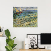 Seascape bij Saintes-Maries - Van Gogh Poster (Thuiskantoor)