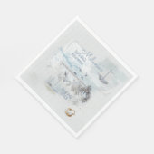 Seascape Collage Vrijgezellenfeest Servet (Hoek)