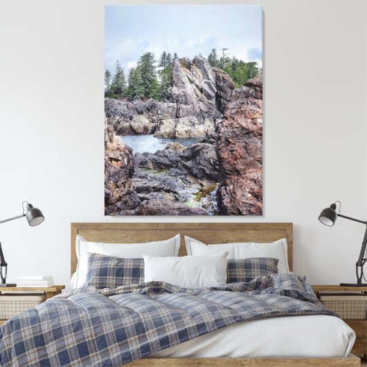 Seascape Crest Canvas Afdruk (Insitu (Slaapkamer))