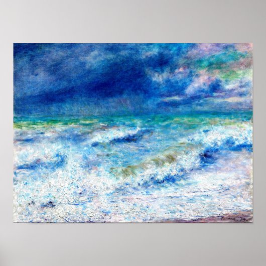 Seascape, famous painting by Renoir Poster (Voorkant)