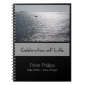 Seascape Gepersonaliseerd Memorial Guest Book Notitieboek (Voorkant)