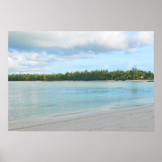 "SEASCAPE / GREEN TURTLE CAY / ABACO ISLANDS" POSTER (Voorkant)