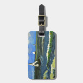 Seascape in Saintes-Maries, Van Gogh Bagagelabel (Voorkant verticaal)
