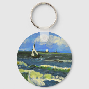 Seascape in Saintes-Maries, Van Gogh Sleutelhanger