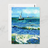 Seascape in Saintes-Maries, Vincent Van Gogh Briefkaart (Voorkant / Achterkant)