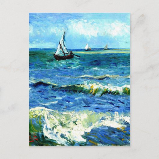 Seascape in Saintes-Maries, Vincent Van Gogh Briefkaart (Voorkant)