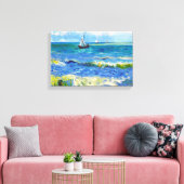 Seascape in Saintes-Maries Vincent Van Gogh Canvas Afdruk (Insitu (Woonkamer))