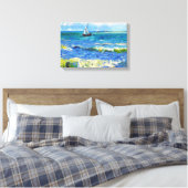 Seascape in Saintes-Maries Vincent Van Gogh Canvas Afdruk (Insitu (Slaapkamer))