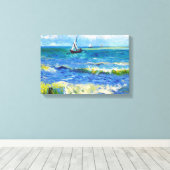 Seascape in Saintes-Maries Vincent Van Gogh Canvas Afdruk (Insitu (Houten vloer))