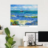 Seascape in Saintes-Maries Vincent Van Gogh Poster (Thuiskantoor)