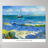 Seascape in Saintes-Maries Vincent Van Gogh Poster (Voorkant)