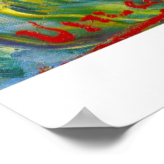 Seascape in Saintes-Maries Vincent Van Gogh Poster (Hoek)