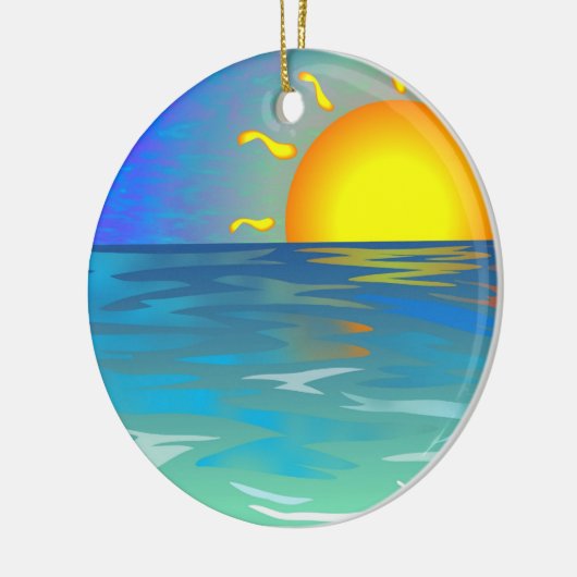 Seascape Keramisch Ornament (Links)