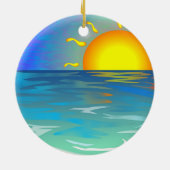 Seascape Keramisch Ornament (Achterkant)