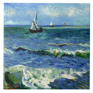 Seascape, kunstschilderij van Gogh, Tegeltje