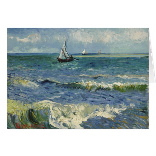 Seascape Les Saintes-Maries-de-la-Mer van Gogh (Voorkant Horizontaal)