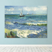 Seascape Les Saintes-Maries-de-la-Mer van Gogh Canvas Afdruk (Insitu (Houten vloer))