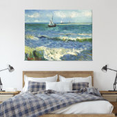 Seascape Les Saintes-Maries-de-la-Mer van Gogh Canvas Afdruk (Insitu (Slaapkamer))