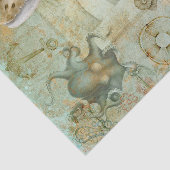 Seascape Lighthouse Octopus  Tissuepapier (Detail)
