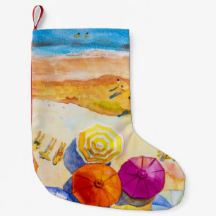 Seascape Love: Waterverf vakantieschilderij Kleine Kerstsok
