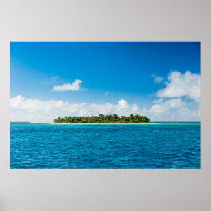 Seascape met Little Island Poster
