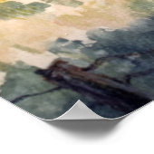 Seascape met omheining poster (Hoek)