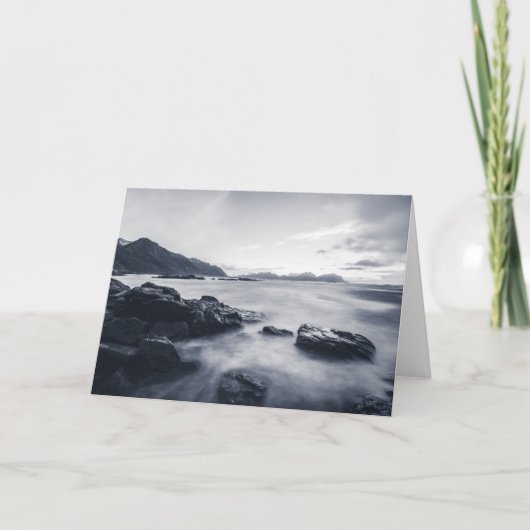 Seascape monochrome foto kaart (Voorkant)