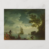 Seascape, Moonlight, 1772 Briefkaart (Voorkant)