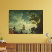 Seascape, Moonlight, 1772 Canvas Afdruk (Insitu (Woonkamer))
