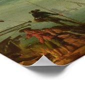 Seascape, Moonlight, 1772 Poster (Hoek)