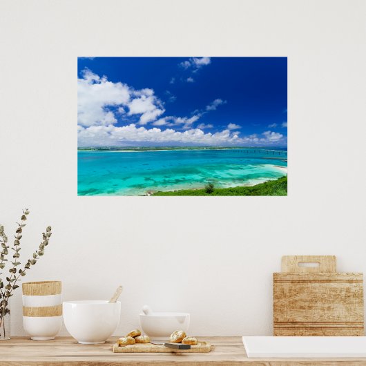 Seascape op Miyako Poster (Keuken)