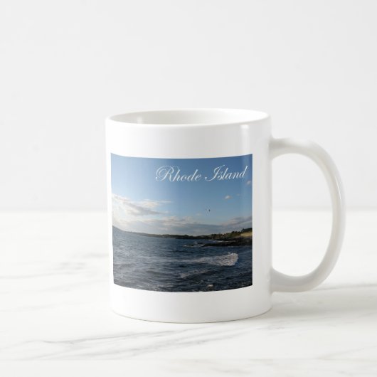 Seascape op Rhode Island Koffiemok (Rechts)