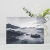 Seascape Photo Monochrome Card (Staand voorkant)