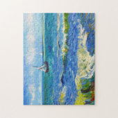 Seascape Saintes-Maries Vincent Van Gogh, levendig Legpuzzel (Verticaal)