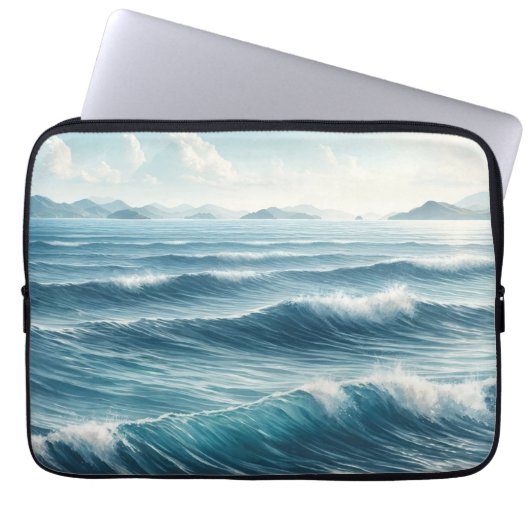 Seascape Serenity Laptop Sleeve (Voorkant)