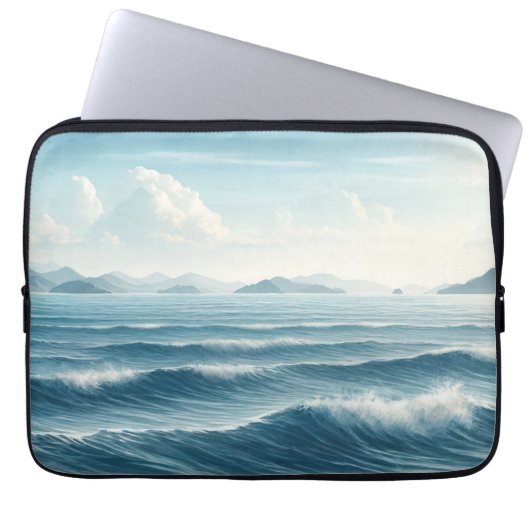 Seascape Serenity Laptop Sleeve (Voorkant)