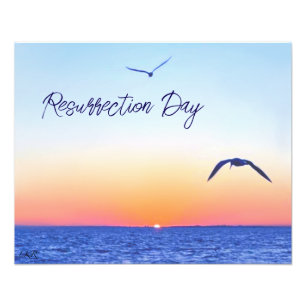 Seascape Sunrise Resurrection Day foto afdrukken