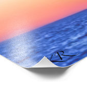 Seascape Sunrise Resurrection Day foto afdrukken (Hoek)