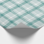 Seascape tartan voor kerstpapier cadeaupapier (Hoek)