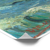 Seascape te Saintes-Maries-de-la-Mer, Van Gogh Poster (Hoek)