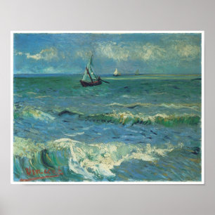 Seascape te Saintes-Maries-de-la-Mer, Van Gogh Poster