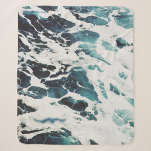 SEASCAPE VAN HET OCEAAN FOAM SHERPA DEKEN